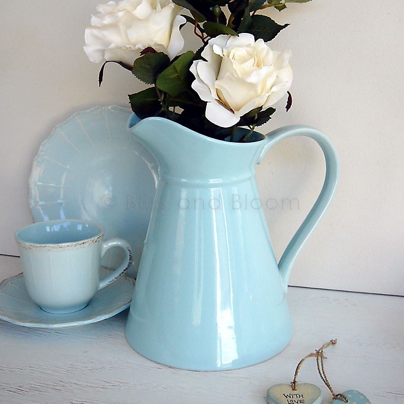 Duck egg jug/pitcher/vase Bliss and Bloom
